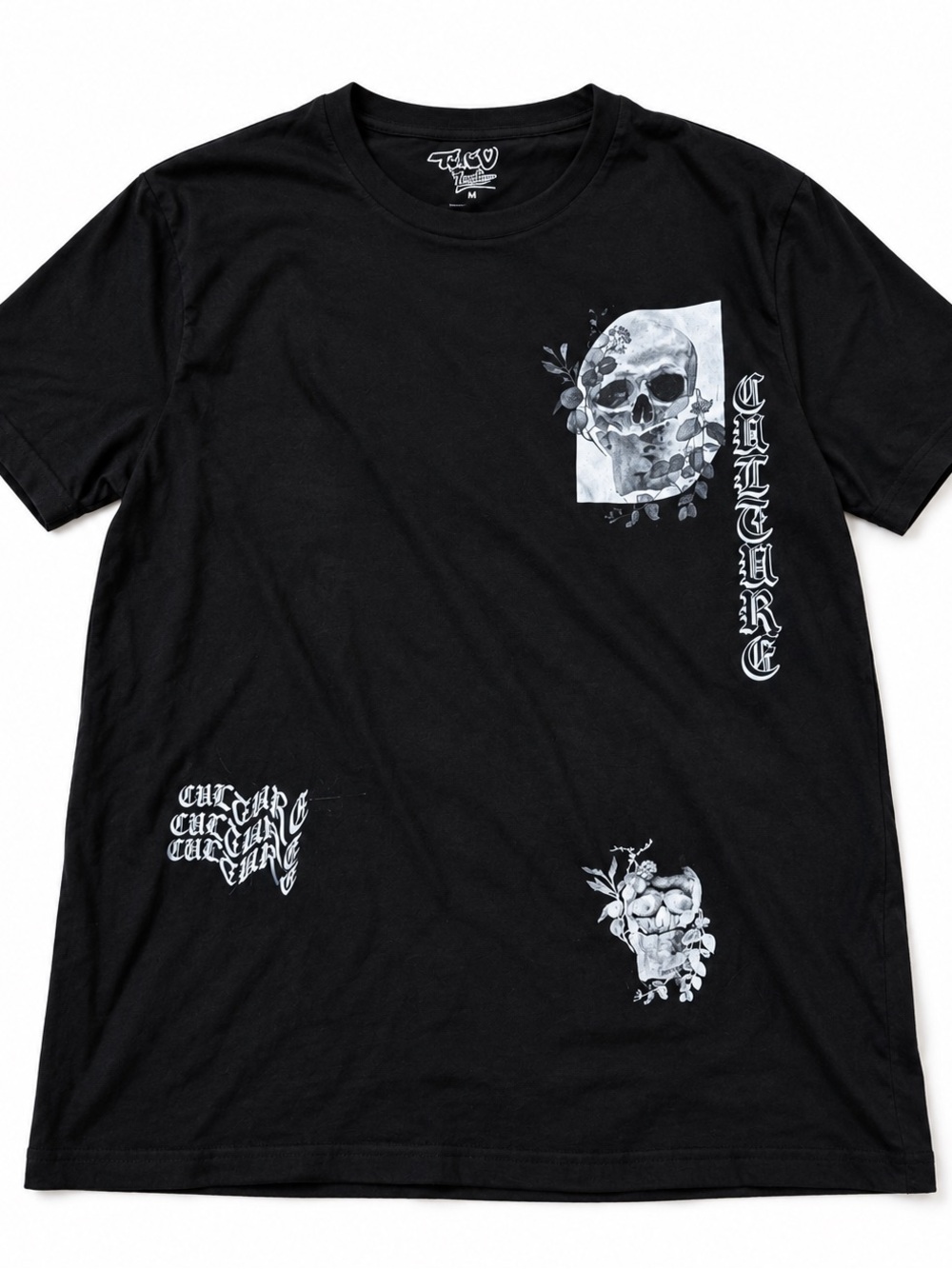 & Other Stories Black Graphic Skull Short-Sleeve Tee